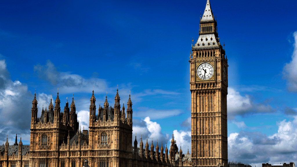 Big Ben and The House Of Commons in London, United Kingdom